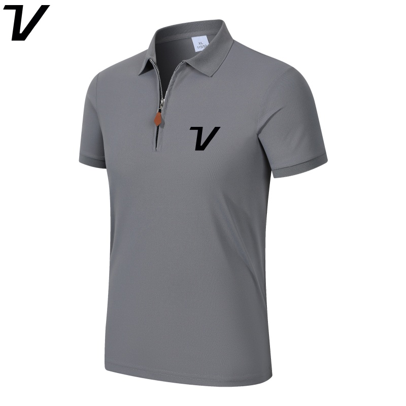 Men'S Polo Formal Wear - Summer Men's Golf Quarter Zipper Short