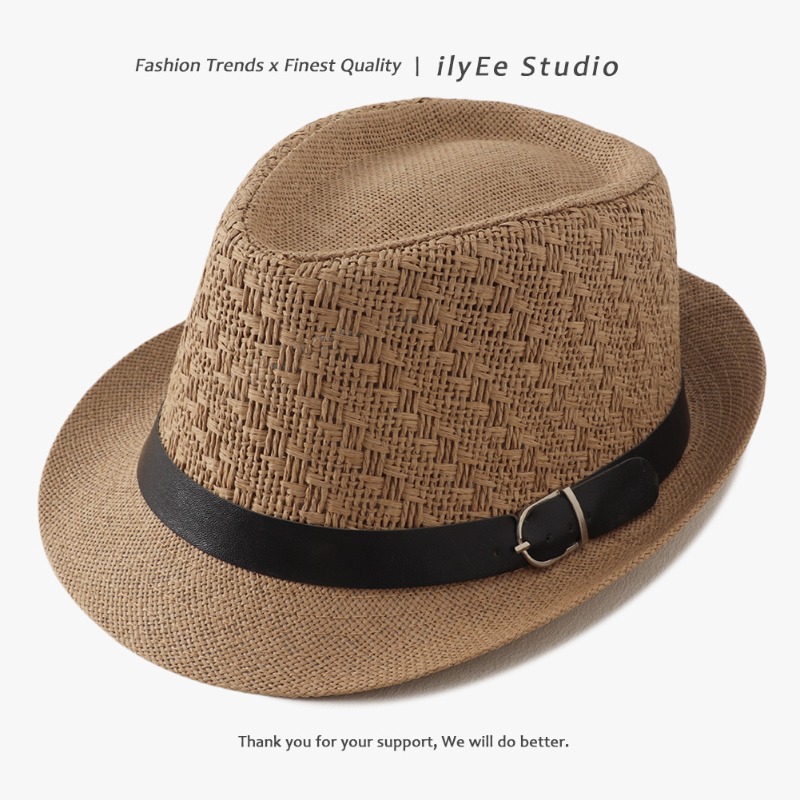 Men Formal Wear In Summer - Men Summer Woven Straw Panama Fedora