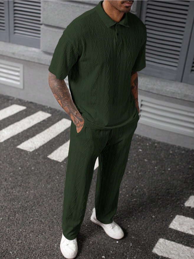 Men Jacquard Texture Knitted P - đánh giá và giá Men'S Polo Formal Wear