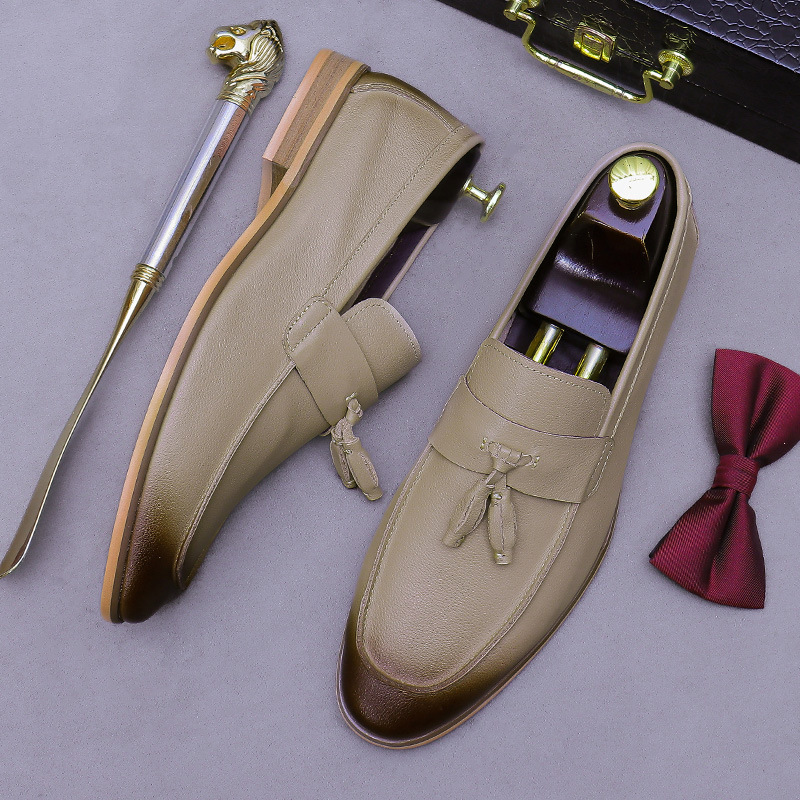 Men Tassel Genuine Leather Loa - đánh giá và giá Formal Men Daily Wear Shoes