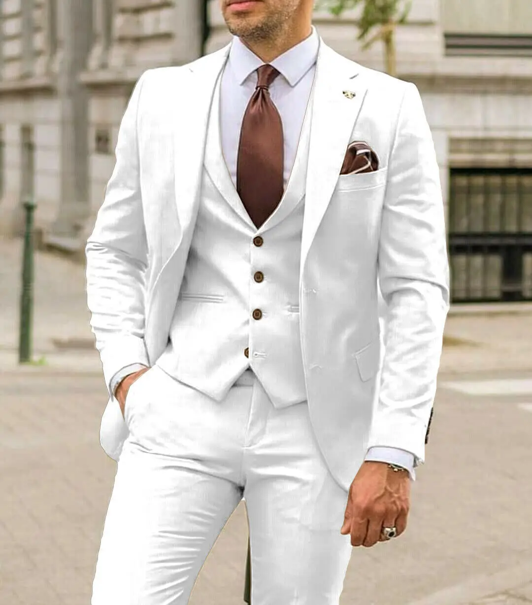 Notch Lapel Men Suits Slim Fit - đánh giá và giá Men'S Formal Wear In Winter