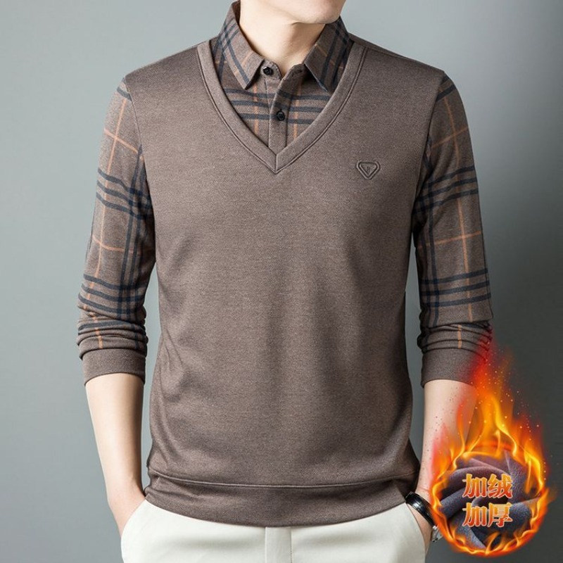 Men Fake Two Pieces Polo Shirt - đánh giá và giá Men'S Polo Formal Wear