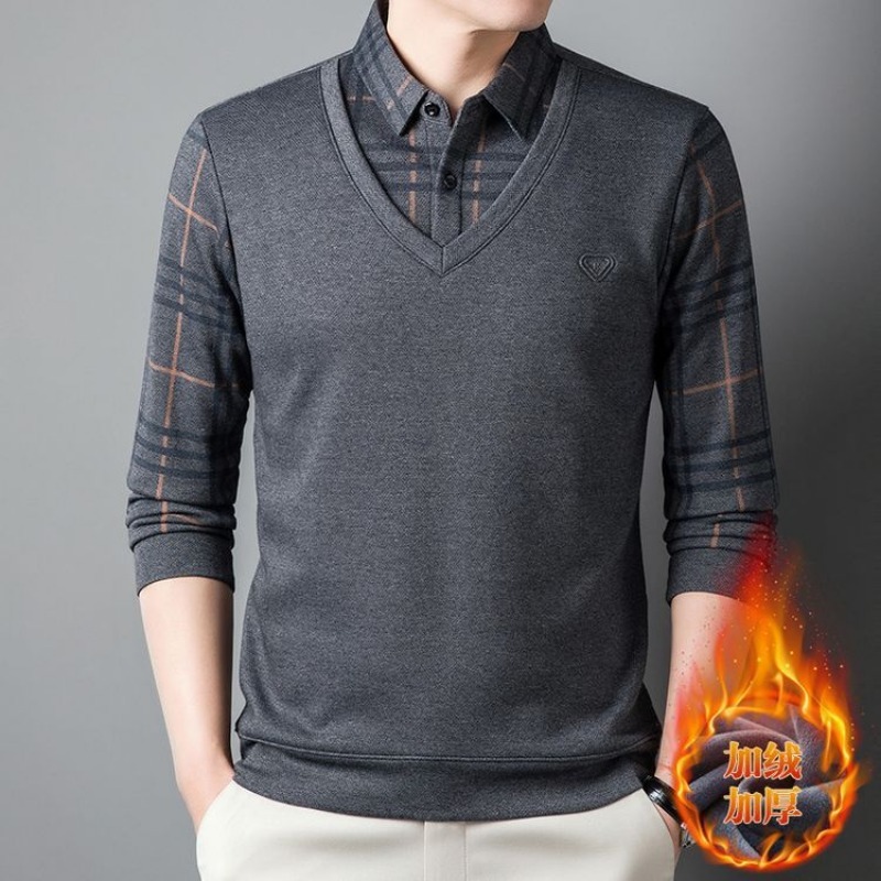 Men Fake Two Pieces Polo Shirt - đánh giá và giá Men'S Polo Formal Wear