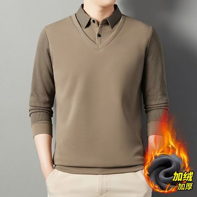 Men Fake Two Pieces Polo Shirt - đánh giá và giá Men'S Polo Formal Wear
