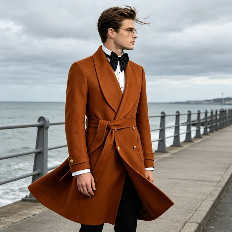 Luxury Men Wool Blend Overcoat - đánh giá và giá Men'S Formal Wear In Winter
