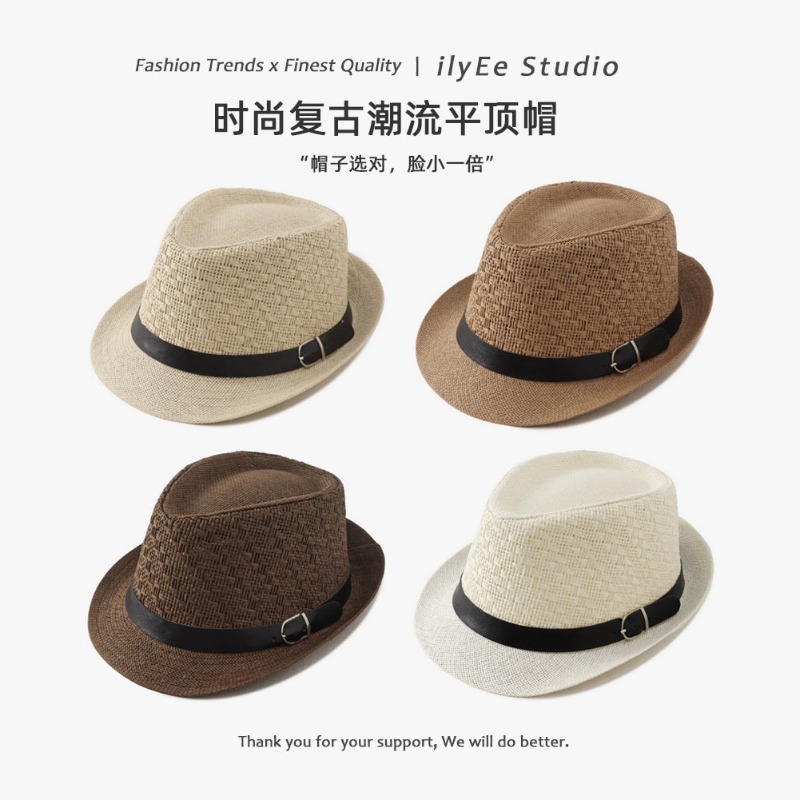 Men Summer Woven Straw Panama  - đánh giá và giá Men Formal Wear In Summer